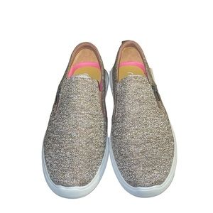 Ryka ALLY beaver brown slip on shoes with zipper detail  NIB size 8W